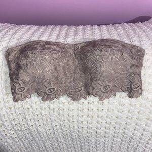Lace bandeau bralette